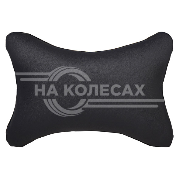 Подушка-косточка на подгол.&quot;ЭКО&quot;, искусств.кожа/полиэстер, 1 шт., черная