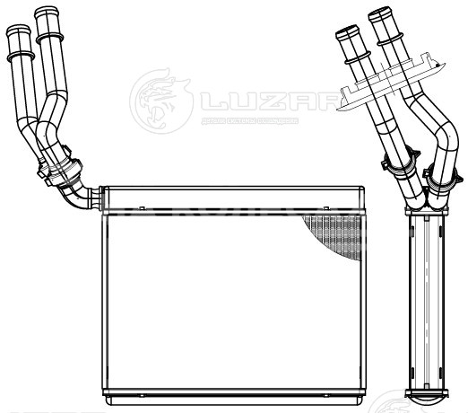 Радиатор отопителя для автомобилей Touareg II (10-)/Cayenne II (10-)