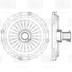 Диск сцепления нажимной (корзина) для автомобилей Mercedes Actros (96-)/(03-) [OM541] 430мм с высокой муфтой