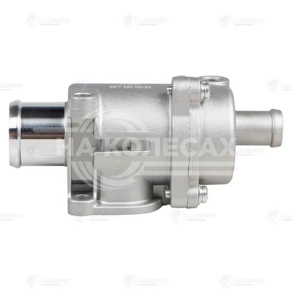 Термостат для автомобилей Лада X-Ray (15-)/Vesta (15-)/Гранта (14-) (алюминиевый корпус; дополнительный штуцер; обрезиненный клапан) (85°С)