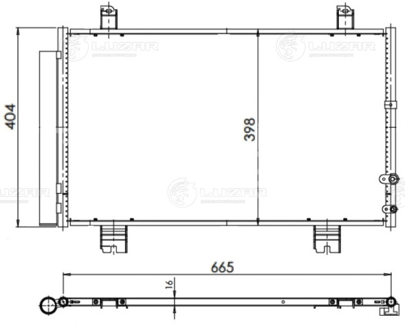 Радиатор кондиционера для автомобилей Lexus GS (11-) 2.5i/3.5i
