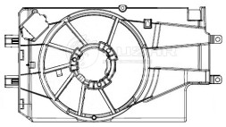 Кожух электровентилятора охлаждения для автомобилей Лада Гранта (15-) (тип KDAC)