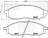 Колодки тормозные дисковые передние для автомобилей Nissan Navara (08-)