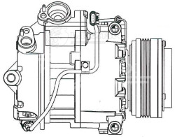 Компрессор кондиционера для автомобилей X5 (E70) (06-)/X6 (E71) (07-) 3.0D [M57D30]