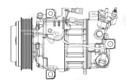 Компрессор кондиционера для автомобилей Qashqai (13-)/X-Trail (T32) (14-) 2.0i