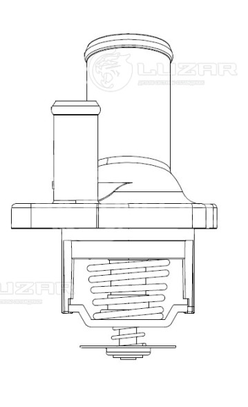 Термостат для автомобилей Chevrolet Epica (06-) 2.0i/2.5i (82°С) (с алюминиевым корпусом)