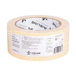 Лента клейкая малярная (скотч) термостойкая 80°C, 48 мм*40 м, желтая