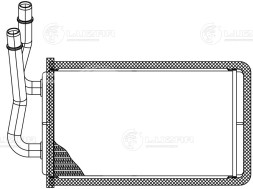 Радиатор отопителя для автомобилей Transit (06-) (LRh 1002)