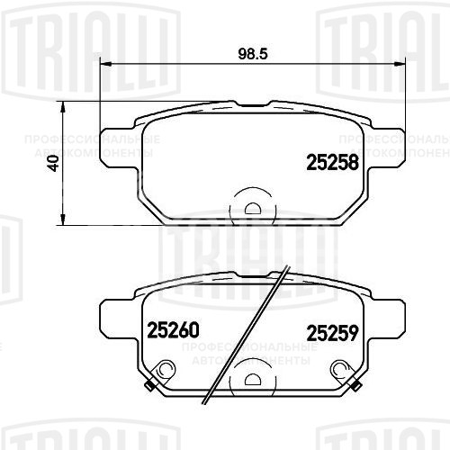 Колодки тормозные для автомобилей Suzuki Swift (11-) дисковые задние