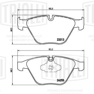 Колодки тормозные дисковые передние для автомобилей BMW 3 (E90/91/92/93) (05-) / X1 (E84) (09-) (PF 4183)