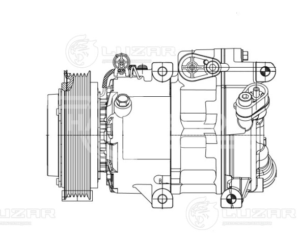 Компрессор кондиционера для автомобилей Ceed (07-)/ Elantra (06-)/i30 (07-) 1.4i/1.6i