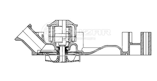 Насос водяной для автомобилей Land Cruiser 100 (98-)/Land Cruiser 200 (07-) 4.0i/4.3i/4.7i [1UZ; 2UZ; 3UZ]