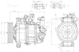 Компрессор кондиционера для автомобилей BMW 3 (F30) (11-)/1 (F20) (11-)