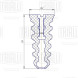 Буфер (отбойник) хода сжатия заднего амортизатора для автомобиля Лада 2190/2191 Лада Granta/2192/2194 Лада Kalina 2
