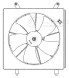 Электровентилятор охлаждения для автомобилей Honda CR-V II (02-) 2.0i/2.4i (с кожухом)