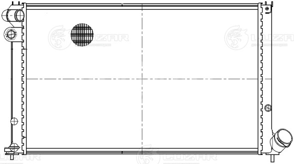 Радиатор охлаждения для автомобилей Peugeot 406 (95-) 1.6i/1.8i