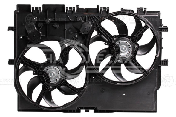 Электровентилятор охлаждения для автомобилей FIAT Ducato (06-)/PSA Boxer (06-)/Jumper (06-) (2 вент.) (с кожухом)