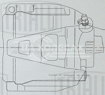 Суппорт тормозной для автомобилей Audi Q3 (11-)/VW Tiguan (08-) передний правый d=57мм