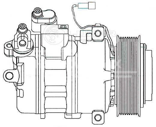 Компрессор кондиционера для автомобилей КАМАЗ 5490 (13-)/Axor (01-)
