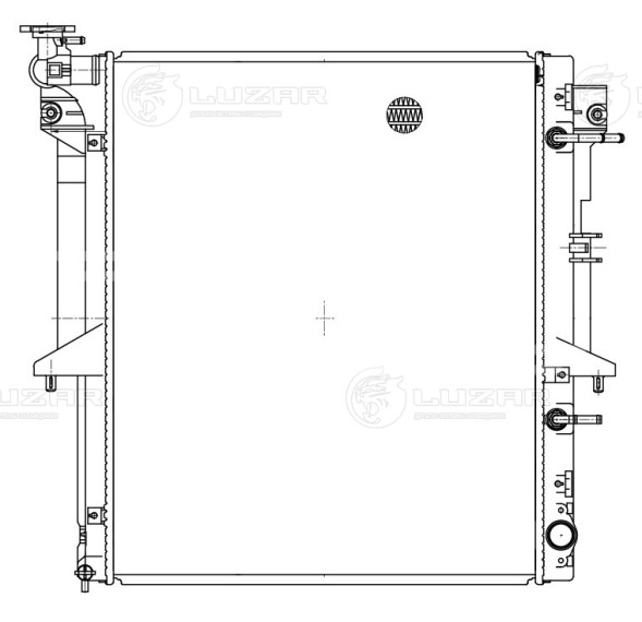 Радиатор охлаждения для а/м Pajero Sport (08-)/L200 (06-) 3.0i/3.2D AT