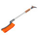 Щетка от снега и льда с эрг-ной рукояткой и мягкой щетиной &quot;Волна&quot; + скребок (85см)