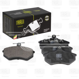 Колодки тормозные для автомобилей Audi A4 (B5) (94-) дисковые передние (в комплекте с двумя датчиками)