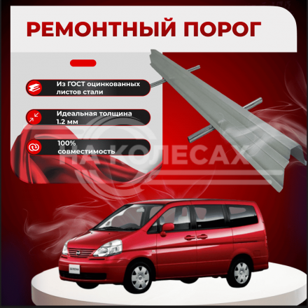 Ремонтные пороги Nissan Serena (C24)
