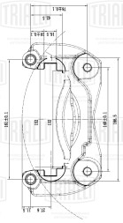 Скоба переднего левого тормозного суппорта для автомобилей Toyota RAV 4 (06-)/Auris II (12-)