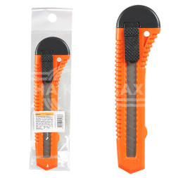 Нож с выдвижным сменным лезвием пластик 18мм