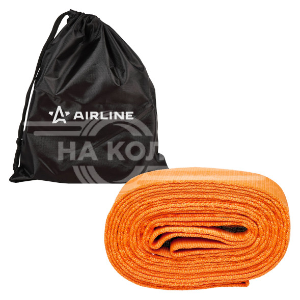 Трос VIP буксировочный лента 10 т, 5 м, без крюков, сумка