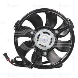 Электровентилятор кондиционера для автомобилей VW Passat (B5) (96-)/Audi A4 (B5) (94-) (c кожухом) (тип Valeo)