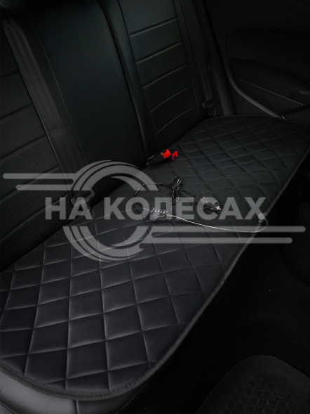 Накидка с подогревом на заднее сиденье 12 В, 35/45 Вт, черная