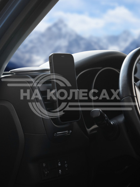 Держатель для телефона автомобильный в дефлектор раздвижной