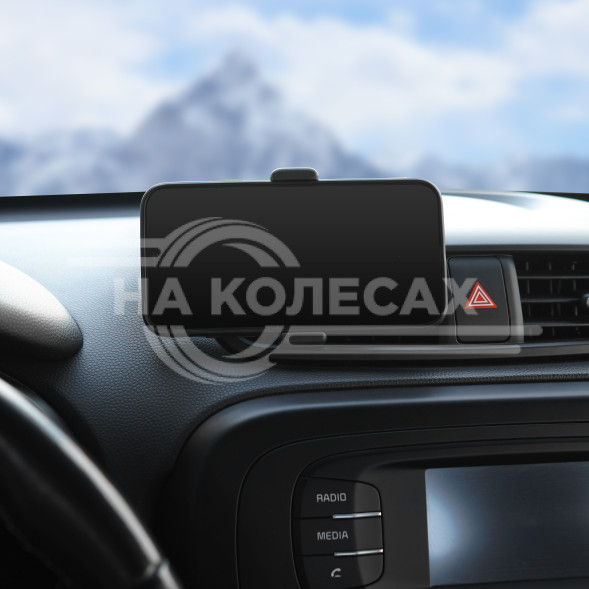 Держатель для телефона автомобильный в дефлектор раздвижной