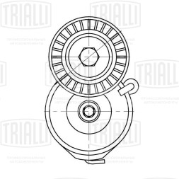 Ролик привод. ремня для автомобилей Opel Astra H (04-)/Zafira B (05-) 1.9d / Fiat Doblo (09-) 1.6d/2.0d (с натяжным механизмом)