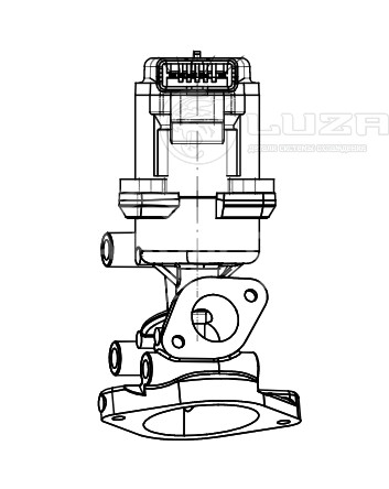 Клапан EGR (рециркуляции отработавших газов) для автомобилей Land Rover Discovery III (04-) 2.7TD (R)