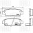 Колодки тормозные для автомобилей Toyota Mark II/Chaser/Cresta X90 (92-) дисковые задние для тормозной системы Sumitomo