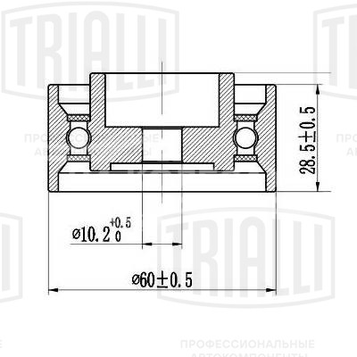 Ролик ГРМ опорный для автомобилей Mazda 626 (87-) 2.0i