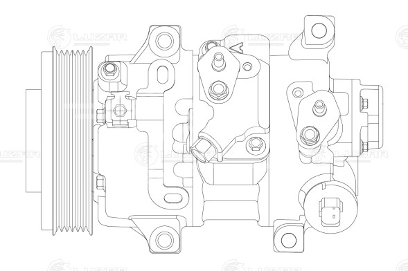 Компрессор кондиционера для автомобилей Corolla (07-)/ Avensis (09-)/ Auris (09-)