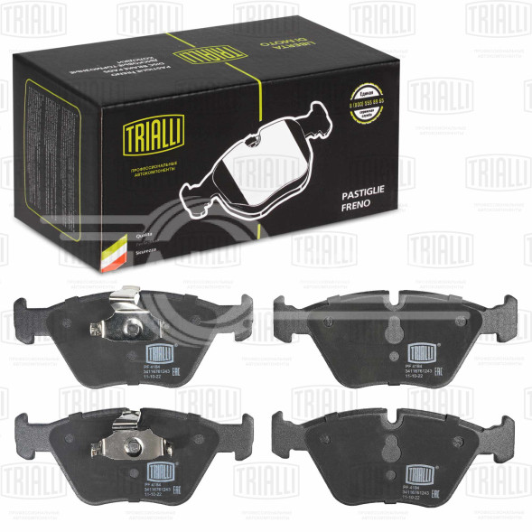 Колодки тормозные дисковые передние для автомобилей BMW 3 (E46) (98-) / X3 (E83) (04-) (PF 4184)