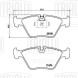 Колодки тормозные дисковые передние для автомобилей BMW 3 (E46) (98-) / X3 (E83) (04-) (PF 4184)