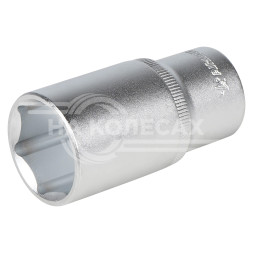 Головка торцевая 1/2" DR шестигранная 30мм глубокая пласт. подвес