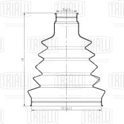 Пыльник ШРУСа наружного для автомобилей Ford Transit Tourneo (06-) 2.2TDCi