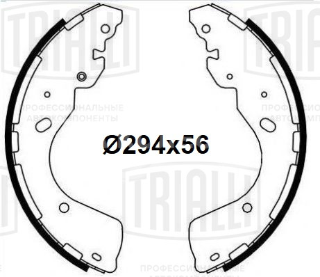 Колодки тормозные для автомобилей Nissan Navara (05-) барабанные