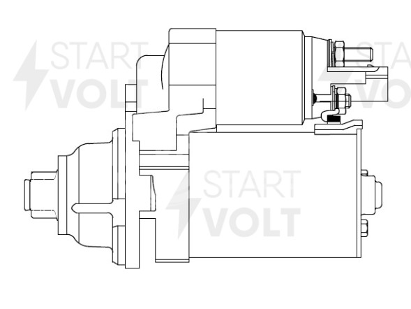 Стартер для автомобилей VAG Polo Sedan (10-)/Octavia A5 (04-) 1.4i/1.6i (тип Bosch) 1,1кВт