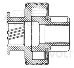 Привод стартера (бендикс) для автомобилей Hyundai Solaris (10-)/Kia Rio (11-) 1.4i/1.6i (Z=11)
