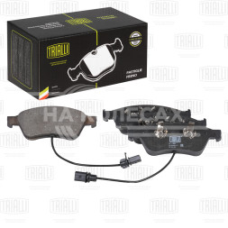 Колодки тормозные дисковые передние для автомобилей Audi A8 (03-) (в комплекте с 2-мя датчиками)
