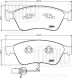 Колодки тормозные дисковые передние для автомобилей Audi A8 (03-) (в комплекте с 2-мя датчиками)