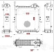 Радиатор охл. для экскаваторов-погрузчиков Terex TLB 815/820/825/860/970/980 с дв. 1104C-44T/1104D-44Т/1044С-44Т