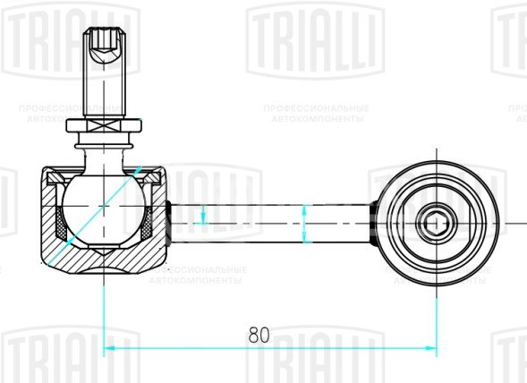 Стойка стабилизатора заднего правая для автомобиля Mitsubishi ASX (10-)/Outlander (06-)